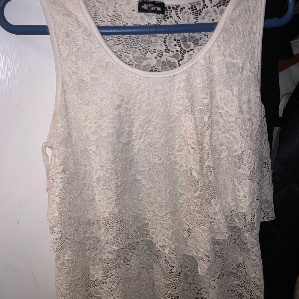 ☆high low white top